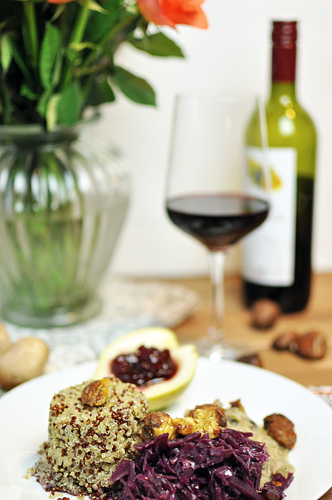 Quinoa mit Rotkraut