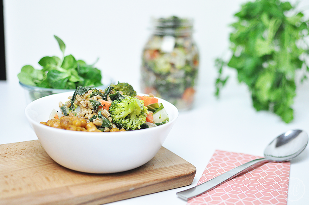 Dinkel-Risotto mit gebackenen Kichererbsen | Kathie's Cloud