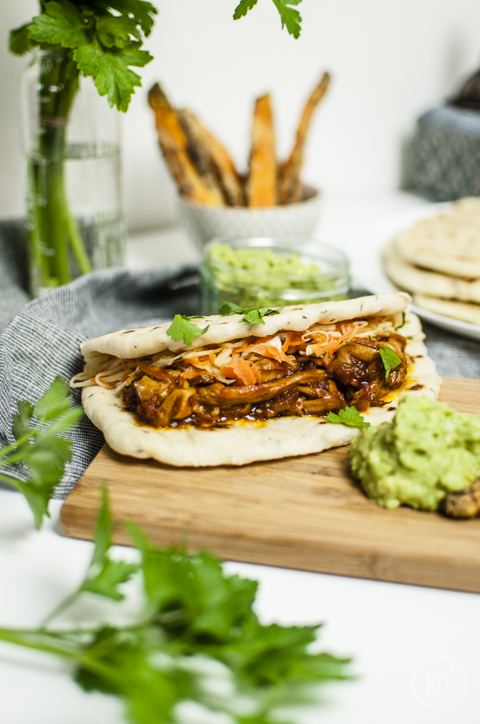 Pulled-Mushroom-Pitas