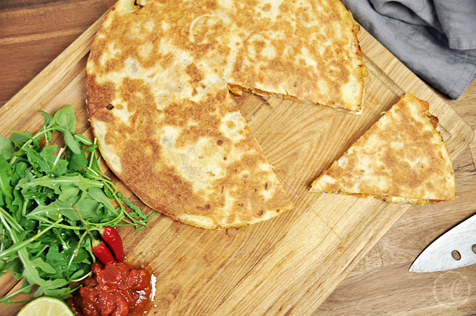 Quesadilla mit Süßkartoffeln