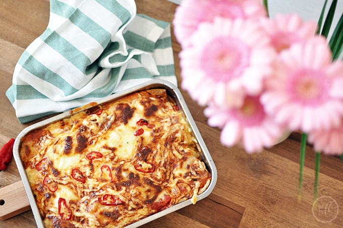 Überbackene Enchiladas mit Herbstgemüse