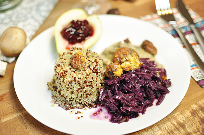 Quinoa mit Rotkraut