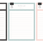 To Do Lists Polka Dots Freebie