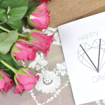 Karte zum Valentinstag Freebie