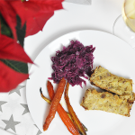 #healthyxmasfood Gemüse-Maroni-Braten mit Rotkraut