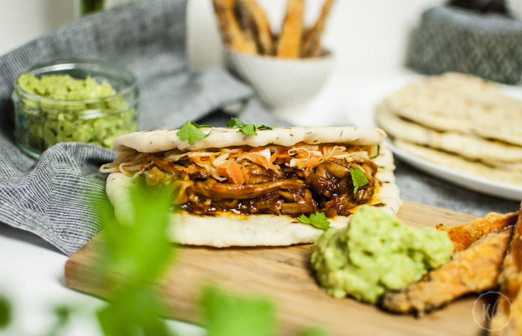 Pulled-Mushroom-Pitas